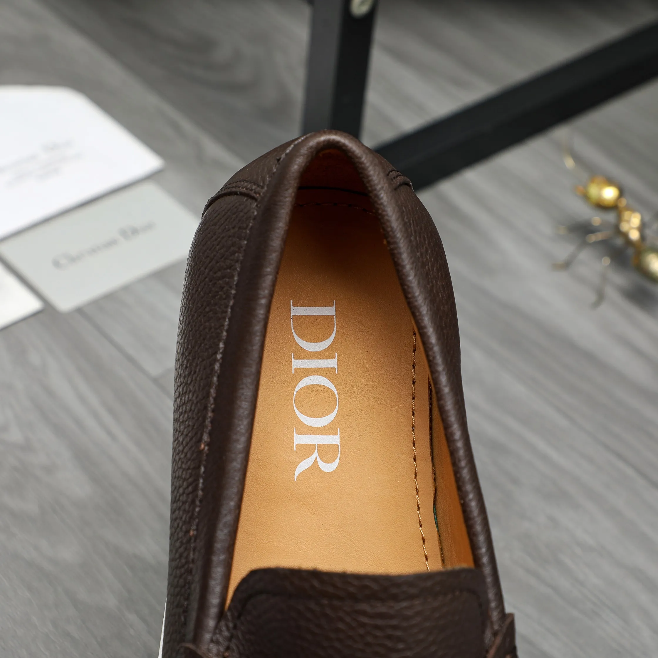 Men's shoes 💰460 Product trademark: Dior "Dior" casual slip-on leather shoes Regular size: 39-44 Product material: Selected pebbled cowhide upper, cowhide lining, rubber outsole